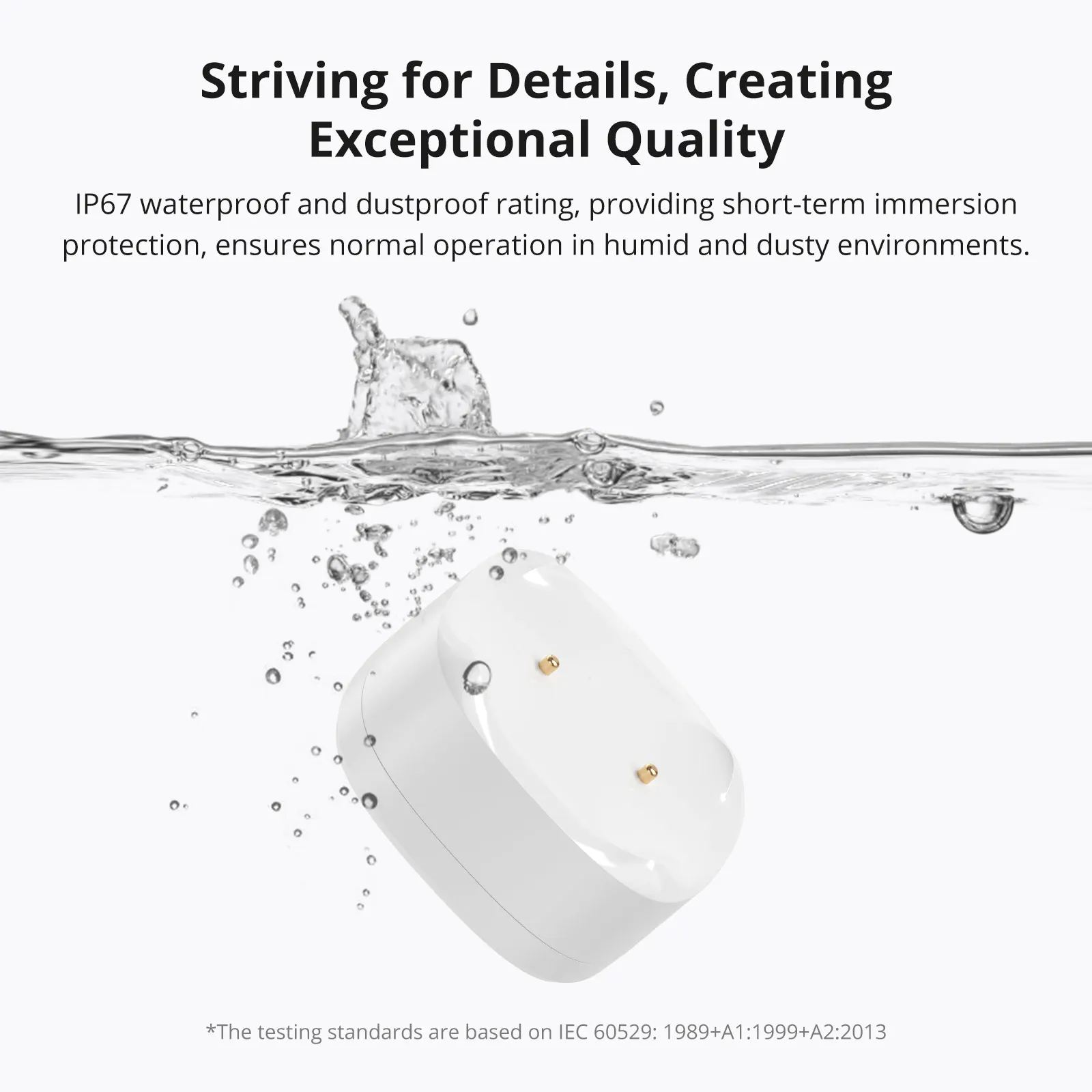SONOFF SNZB-05P Zigbee Sensor Kebocoran Air Aplikasi Deteksi Tetes Bocor Peringatan Waktu Nyata Beberapa Pemberitahuan Dukungan Diperpanjang