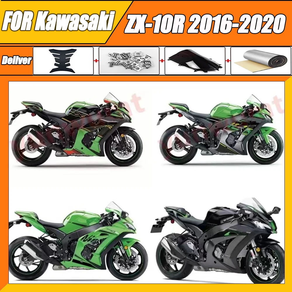 

Injection Mold New ABS Fairings Kit Fit for Kawasaki Ninja ZX-10R ZX10R 2016 2017 2018 2019 16 17 18 19 Bodywork fairing ZXMT