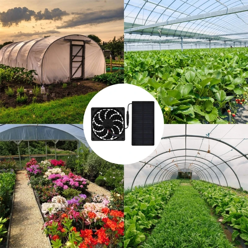 Portable 0.8W 4V Solars Ventilation Exhaust Fan for Various Small Space Needs high quality