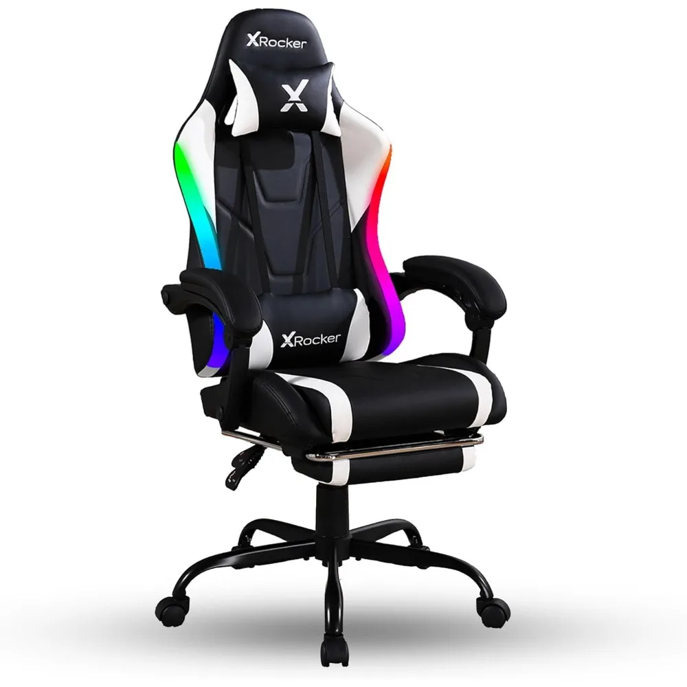 X Rocker PC 컴퓨터 게임용 책상 의자(바퀴 포함), 남학생과 여학생을 위한 대학 기숙사 필수품, 조절 가능, 인체공학적 오피스