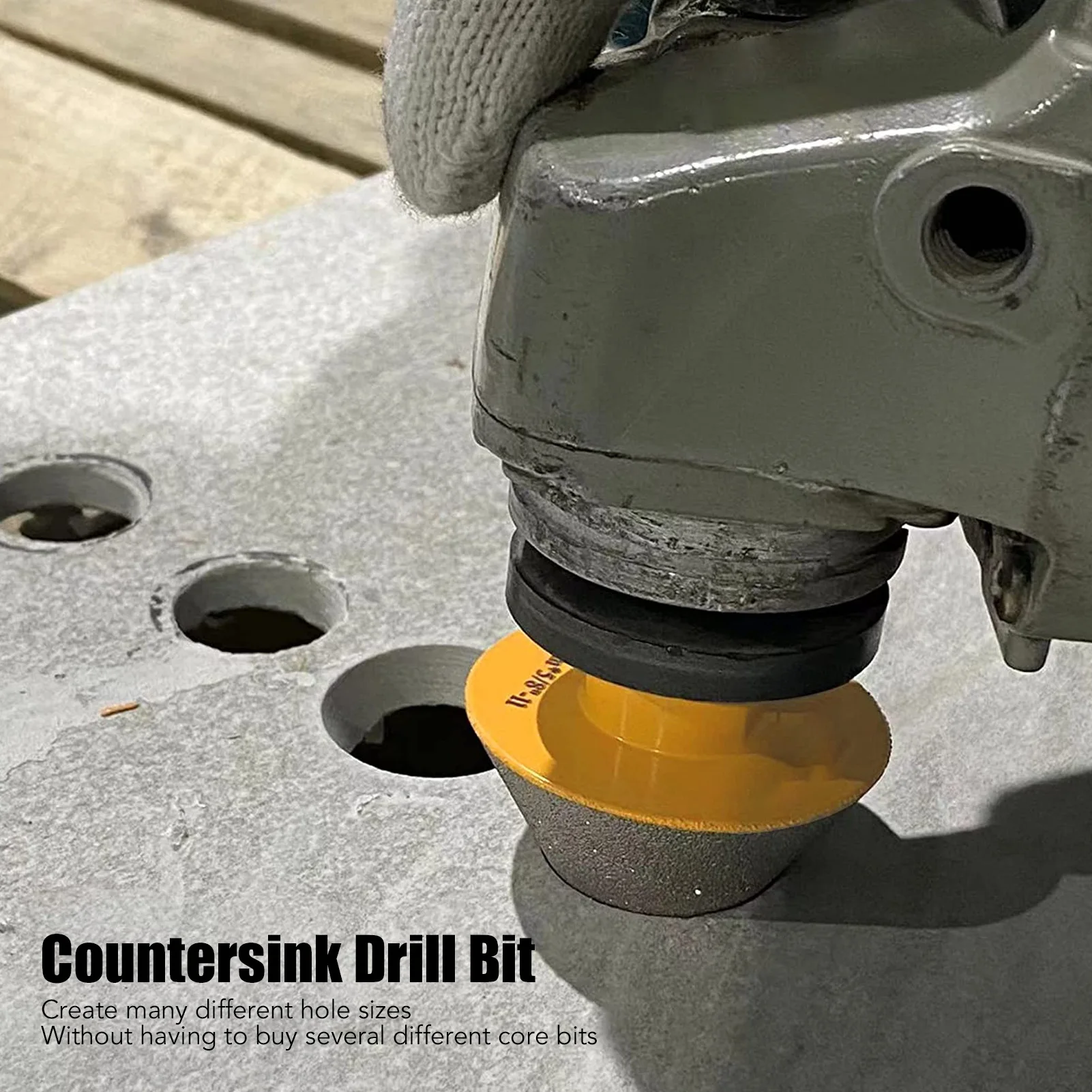 

Бита для снятия фаски Сенковка Фрезерование существующих отверстий Увеличение бит для снятия фаски 5/8 дюйма-11