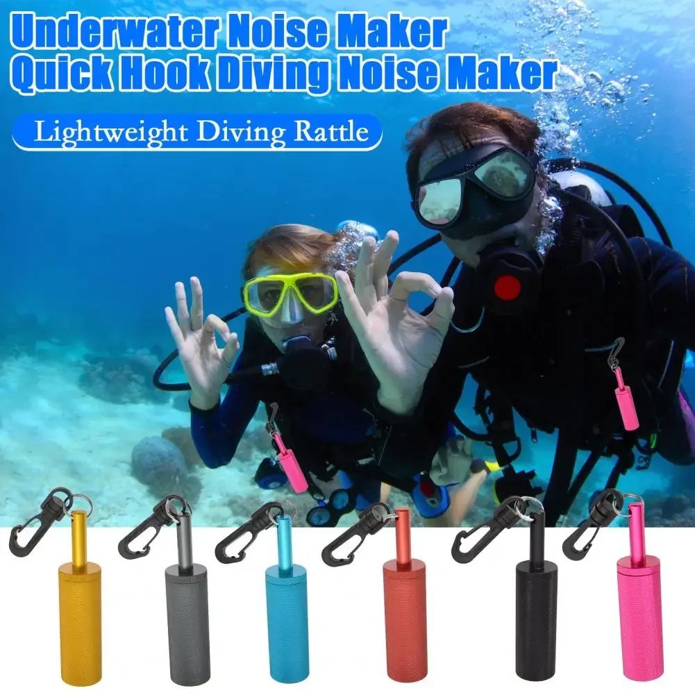 

New Scuba Diving Underwater Shaker With Clip Aluminum Alloy Underwater Communication Device Noise Maker Signal Bell For Scuba Di