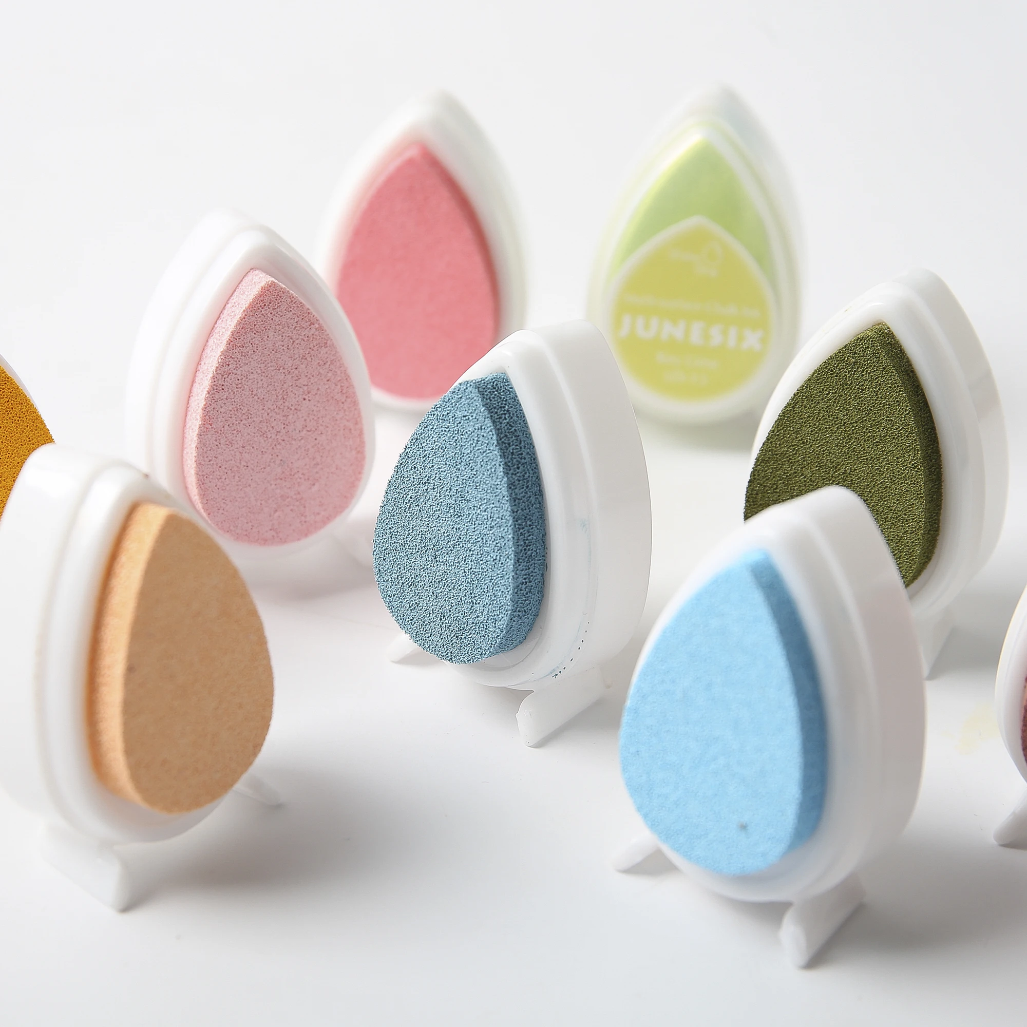 Água Drop Pigment Ink Pads para Selos, Chalk Sticky Inks para Embossing Powder, Stamp Pad,17 cores