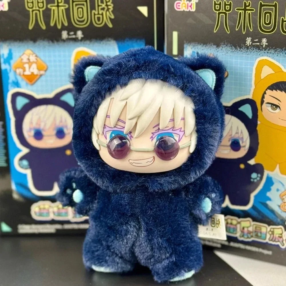 

В наличии Eaki Jujutsu Kaisen Season 2, Cat Park Party Gojo Satoru Blind Box, плюшевая сумка на запястье, подвеска, модель, коллекция
