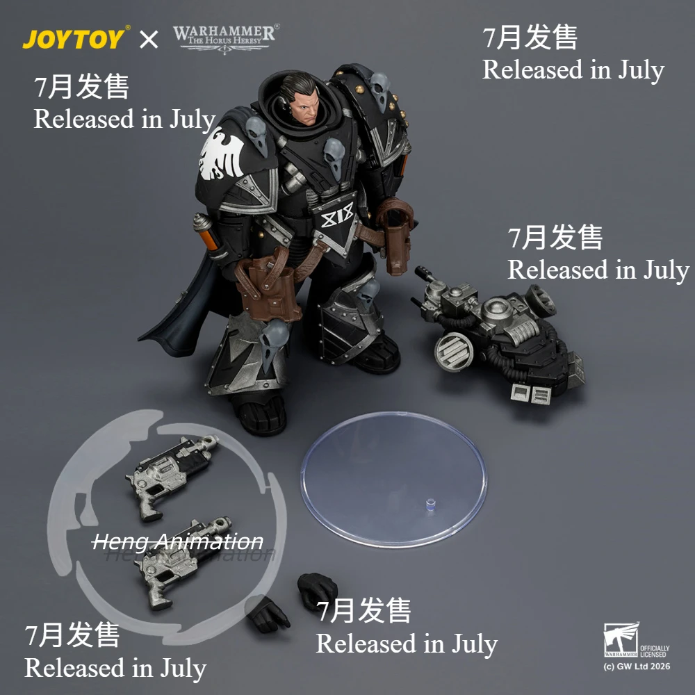 In Stock JOYTOY 1/18 Warhammer Sons of Horus Raven Guard Blood Crew Kades Nyx Figure Ornament Collectible