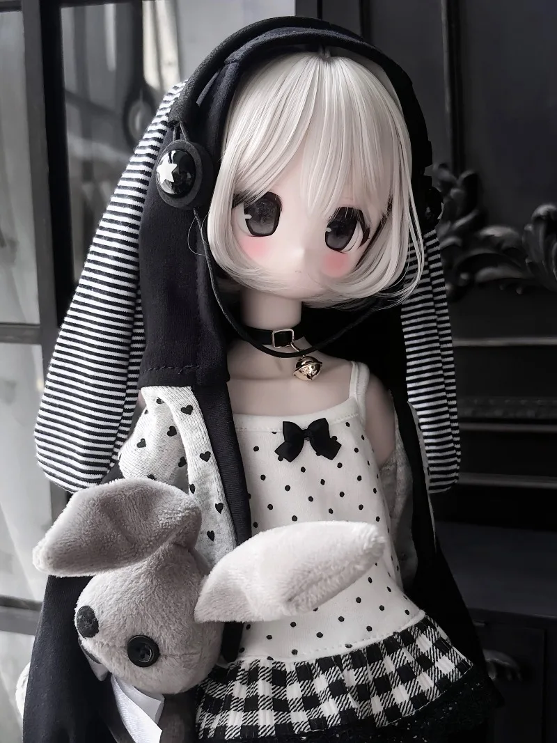 BJD MDD 1/4 Doll Clothes For Normal 4 and Chubby 4 Body Set Top Skirt Accessories Soft Fabric Doll Clothing Dress Up Toy Costume