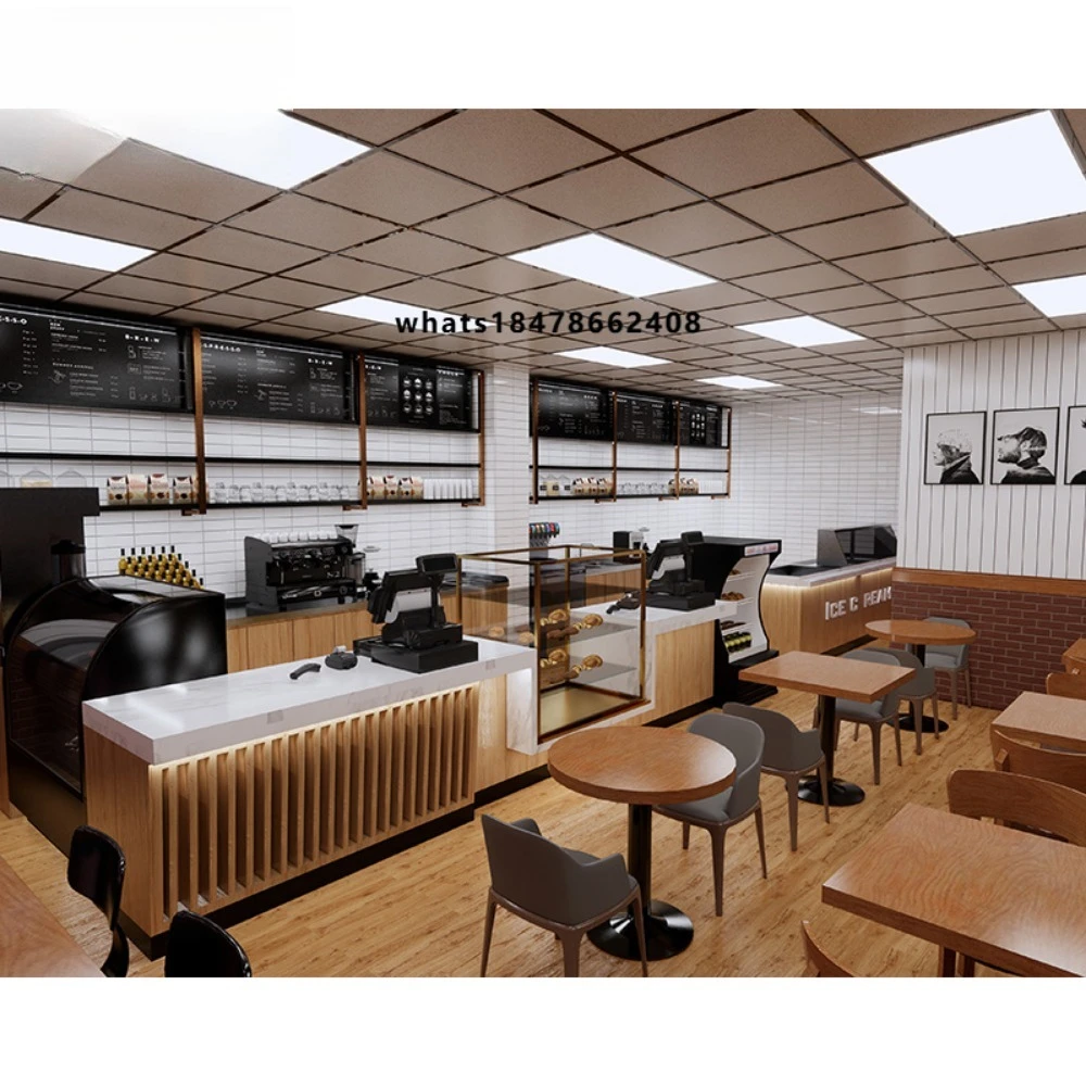 Modern Retail Electric Fast Food Sushi Bar Counter Baked Potato and Shopping Mall Coffee Kiosk