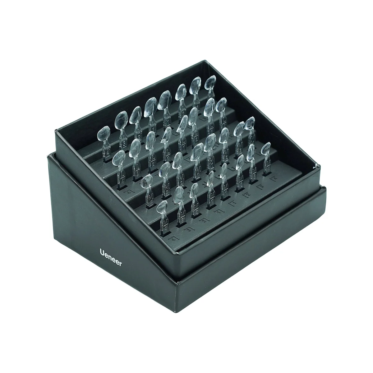 

32 шт., комплект прозрачных форм для стоматологического шпона для композитной смолы, светоотверждаемый передний реставратор зубов, лабораторные инструменты, большой средний размер