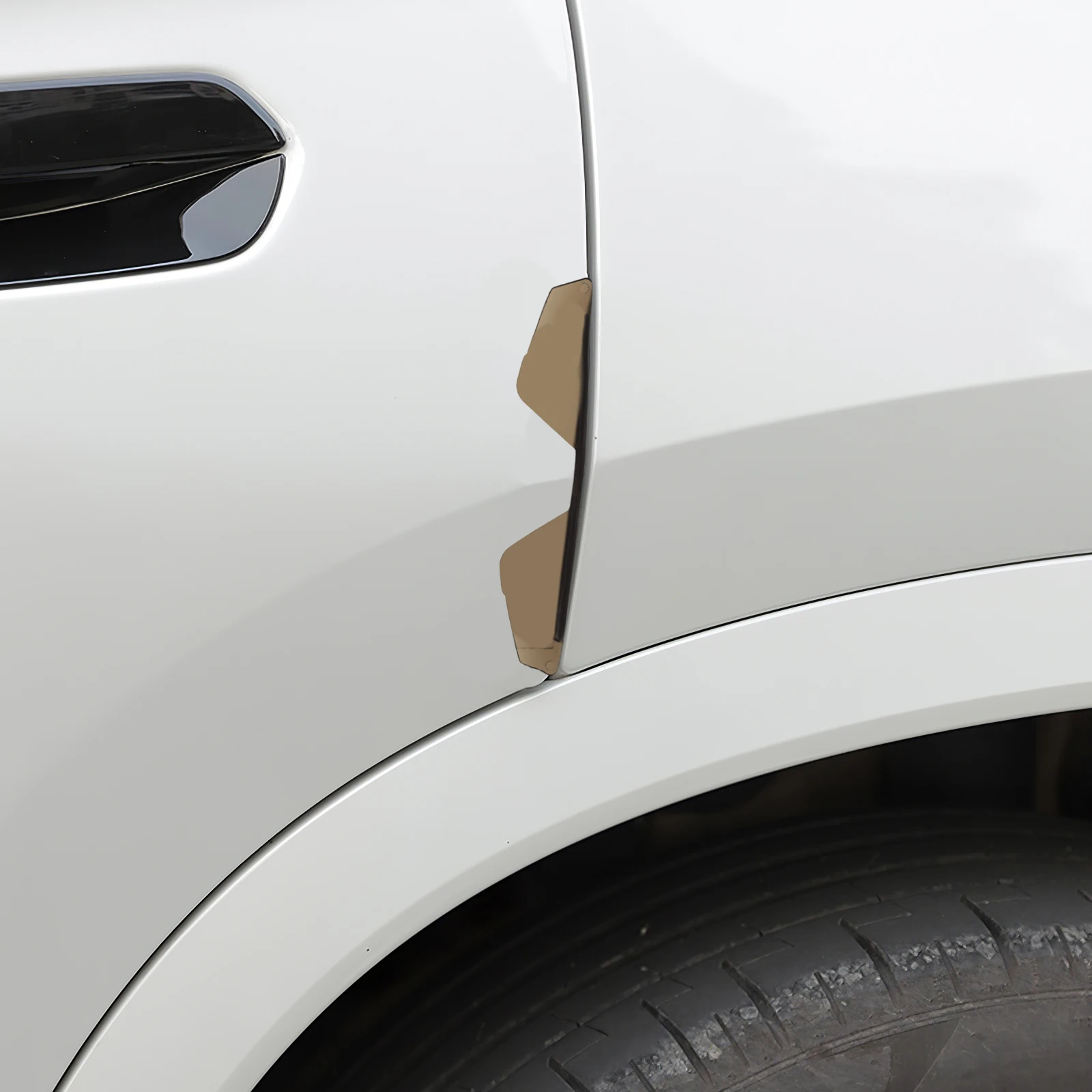 

4pcs Car Door Protector Edge Guards Anti Collision Bumper Strip Invisible Durable Soft PVC Self Adhesive Easy Install Vehicle