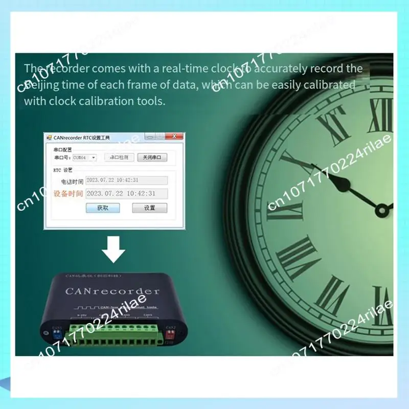 Registratore dati CAN Bus A17Z con archiviazione su scheda SD: alimentato a batteria, per registrazione offline e riproduzione offline