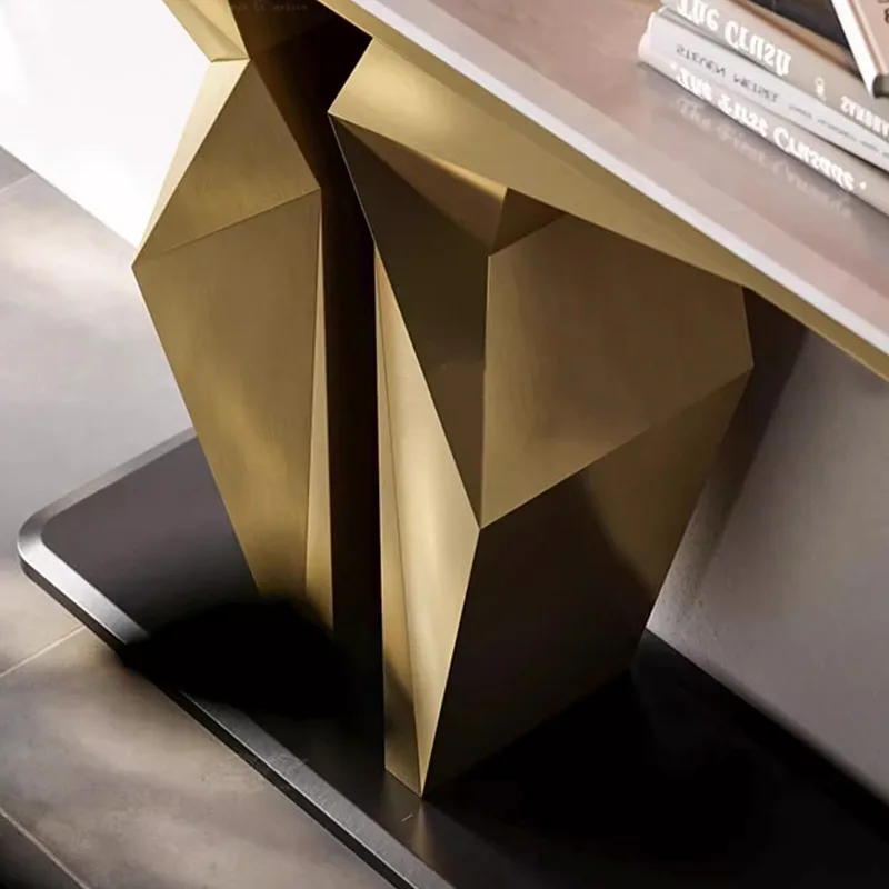 مدخل المدخل الجدول تصميم الجمال الحديثة الفاخرة وحدة التحكم الجدول الديكور مدخل خشبي وحدة التحكم خزانة للغرفة المعيشة #3