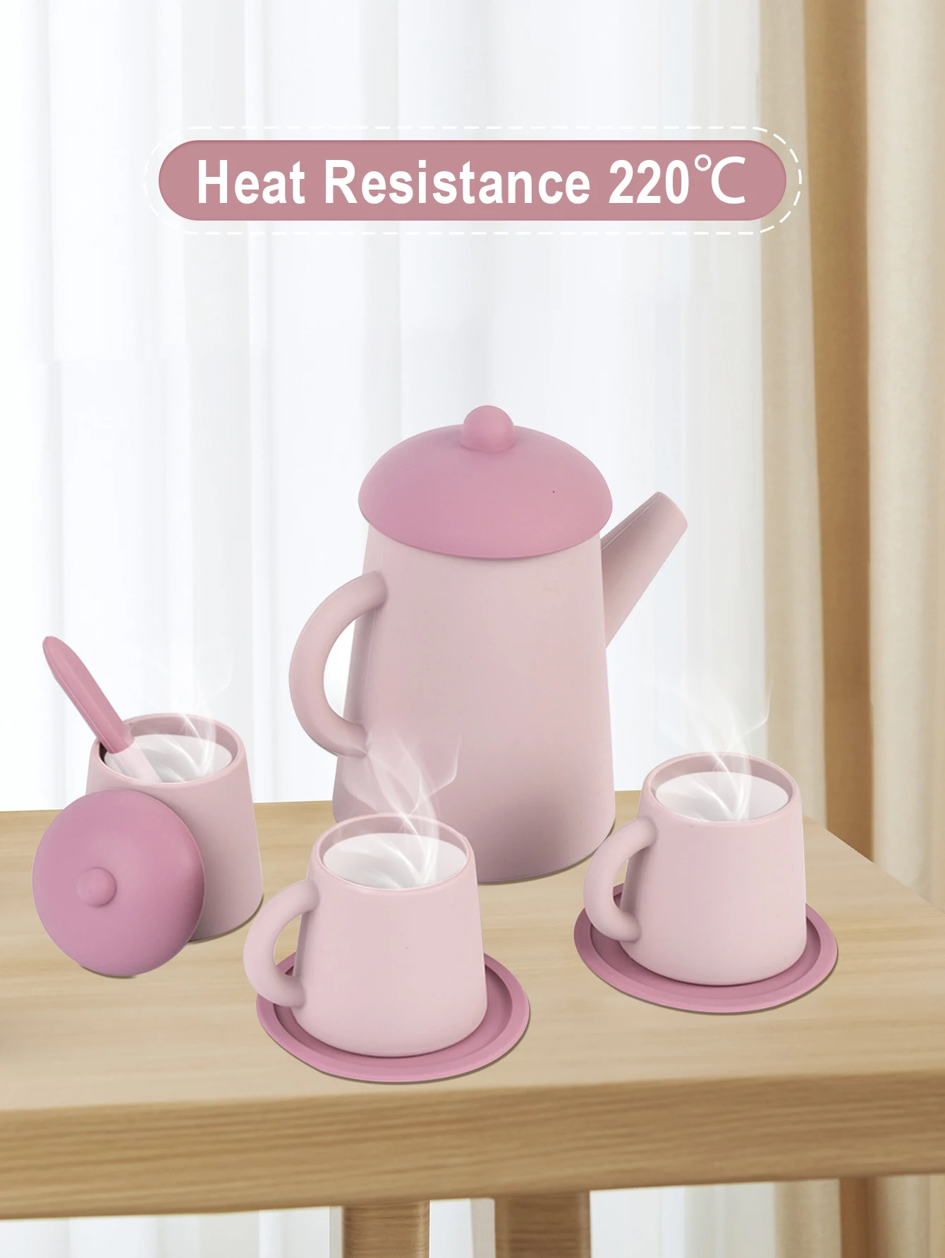 TYRY HU-Tasse à thé en silicone sans BPA pour enfants, jouet éducatif pour enfants, simulation d'ustensiles de cuisine, cadeau