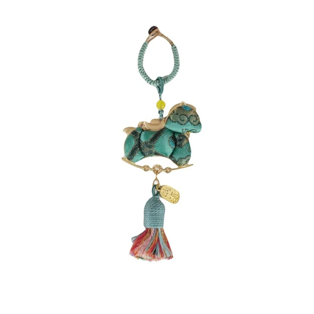 

Tassel Horse Year Pendant Chinese Style Home Decor Zodiac Horse Keychain Good Luck Handmade Songjin Horse Hanging Ornaments