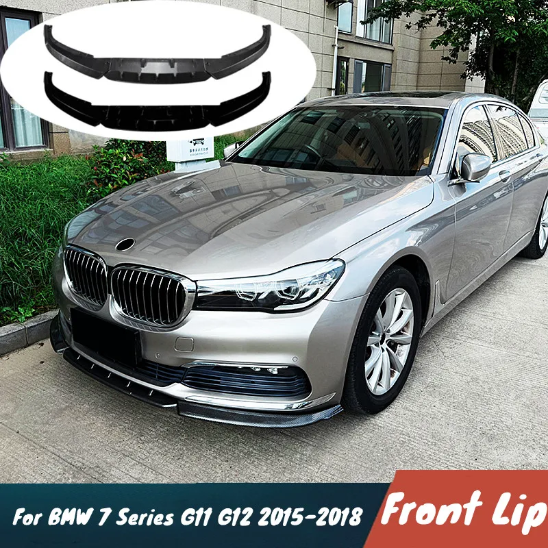 For BMW 7 Series G11 G12 Standard Edition 2015-2018 Car Front Bumper Lip Chin Spoiler Protective Cover Bodykit Tuning Accessoris
