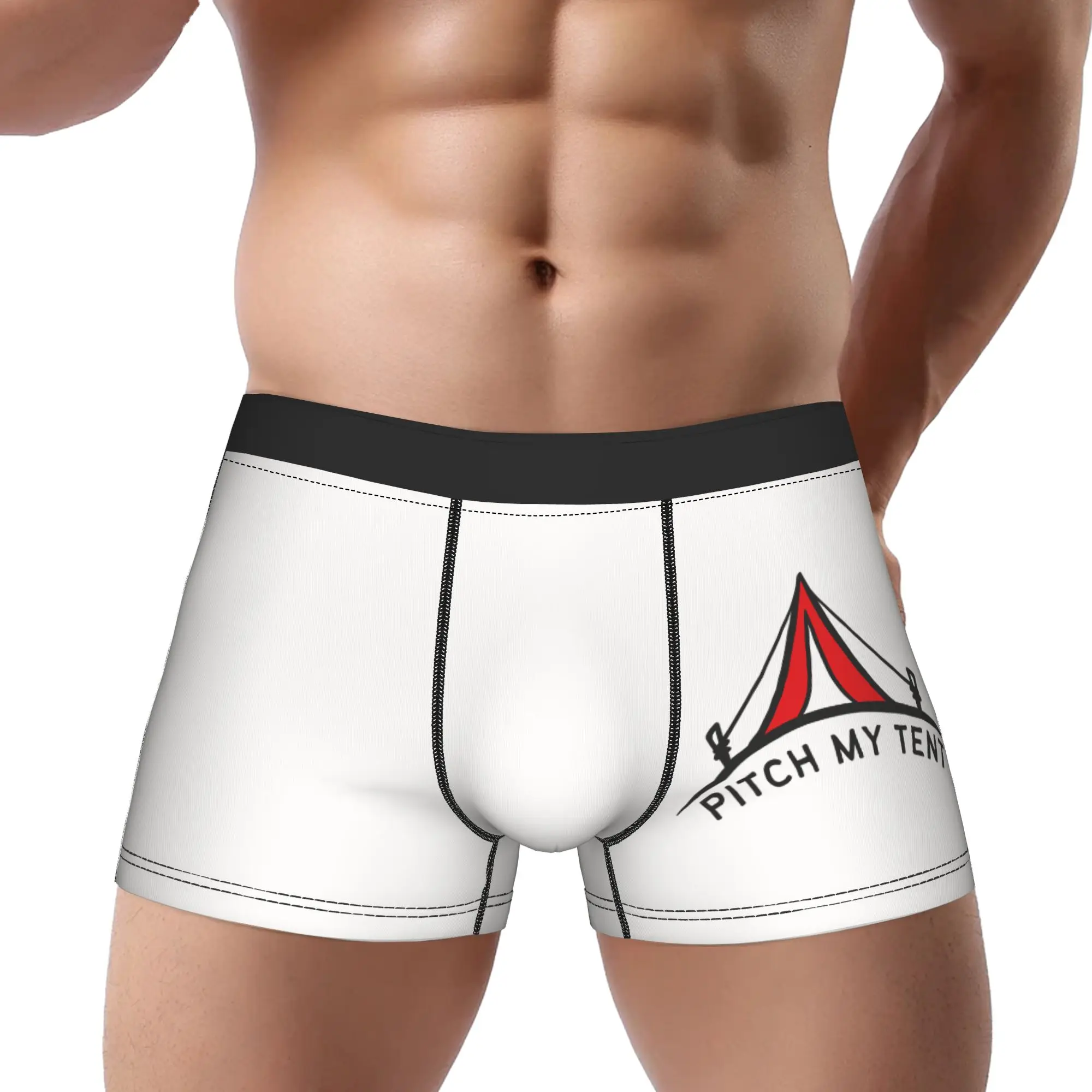 

Мужские трусы-боксеры из полиэстера с принтом Pitch My Tent