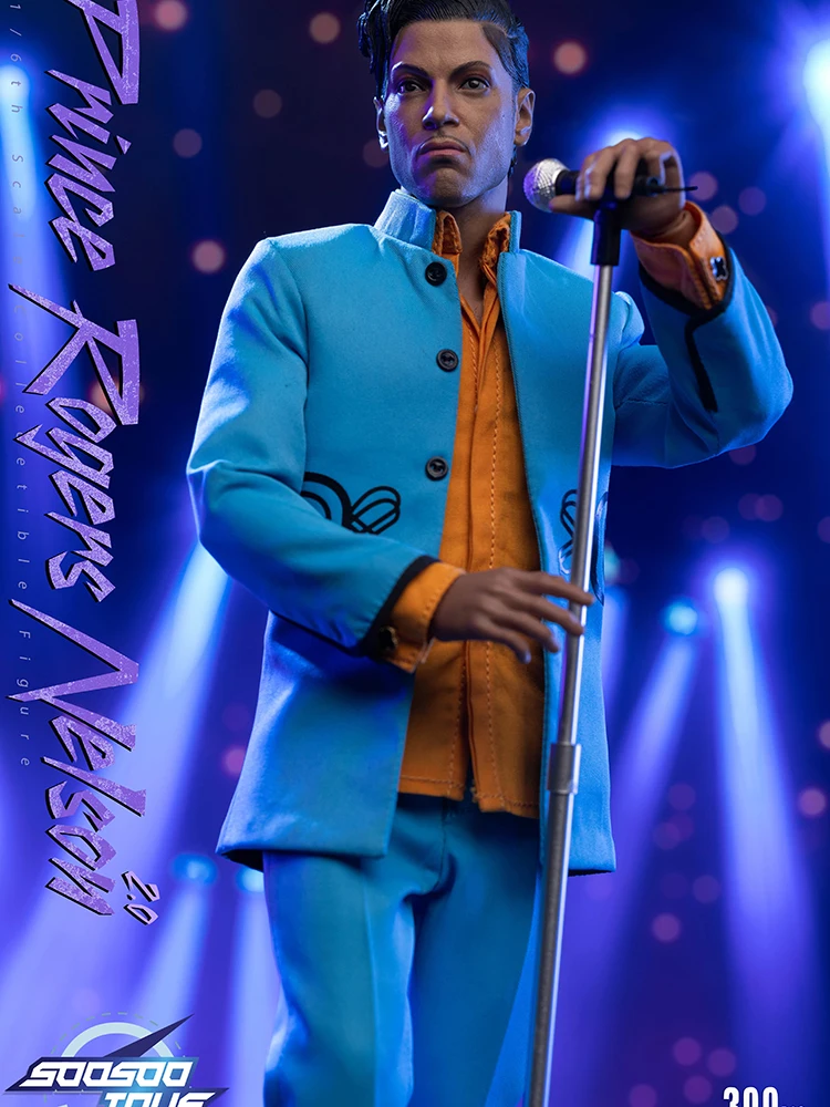 SOOSOOTOYS 1/6 록 가수 프린스 2.0 수트 의상 액션 피규어 SST-081 미니 기타 모델 장식품 12인치 남성 군인 모델