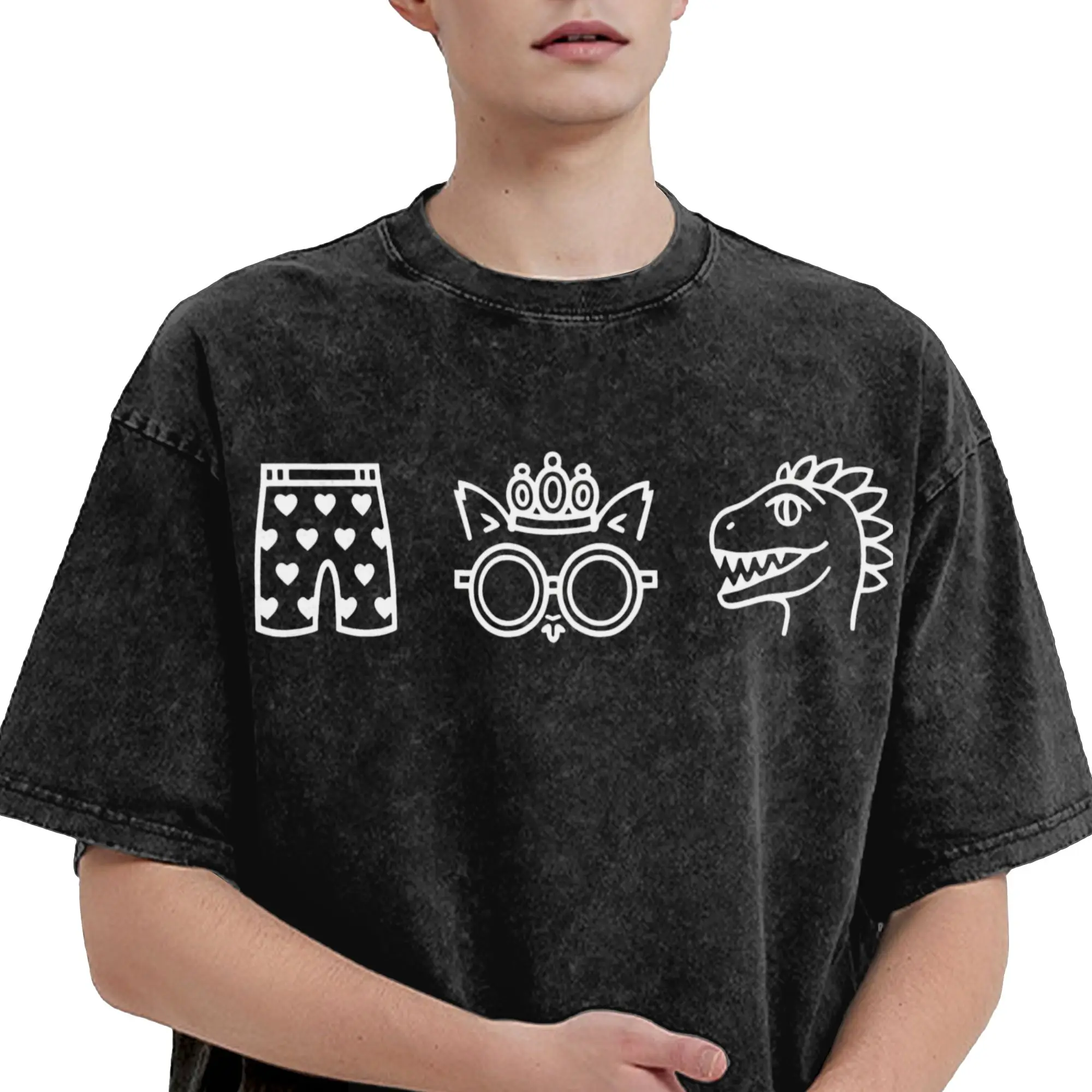 Carl And The Princess Donut and Mongo Dungeon Crawler Carl  T Shirt Hip Hop Washed T-Shirt  Fashion for Men Women Streetwear