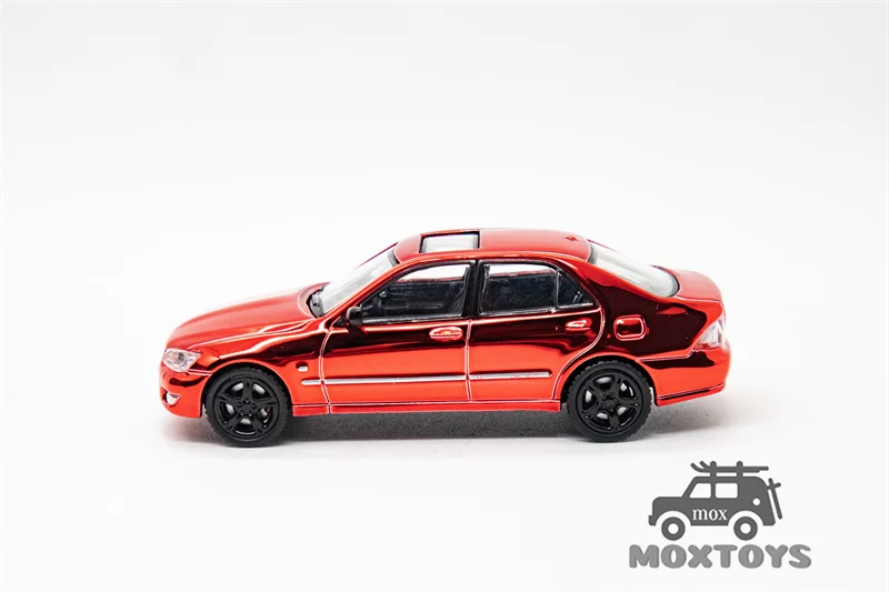 Biens DI-Modèle de voiture rouge moulé sous pression, électroplaque, IS300, 1:64