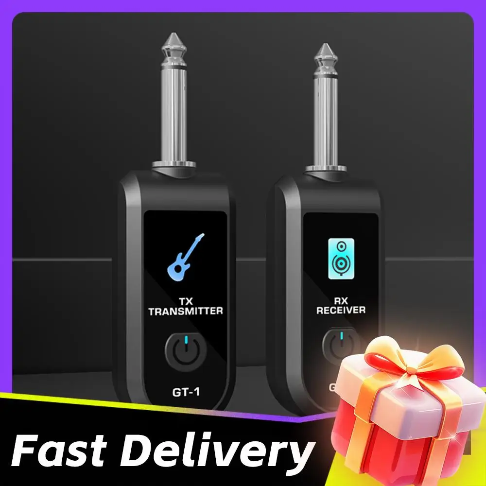 

Беспроводной гитарный передатчик-приемник 2.4G с точной передачей звука, беспроводной аудиопередатчик-приемник для электрических инструментов