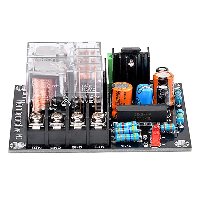2x 12-18v upc1237 placa de proteção de alto-falante placa de proteção de alto-falante montar módulo boot atraso dc monitor-tce
