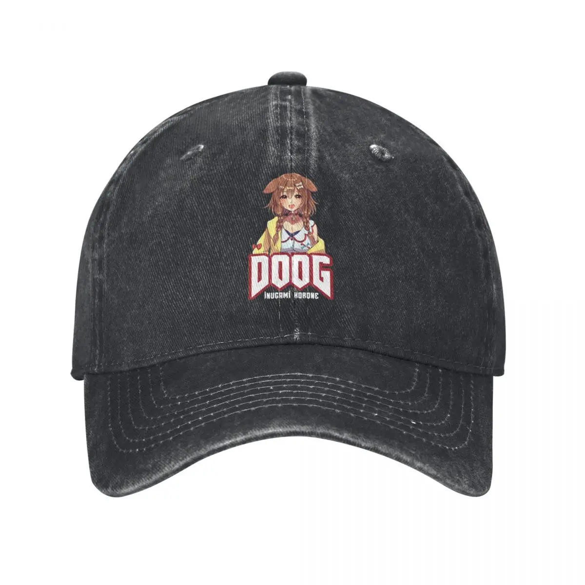 Hololive - DOOG Inugami Korone Racerback Fashion Baseball Cap Peaked Cap Men's Hat Women's Cap Cap Women's