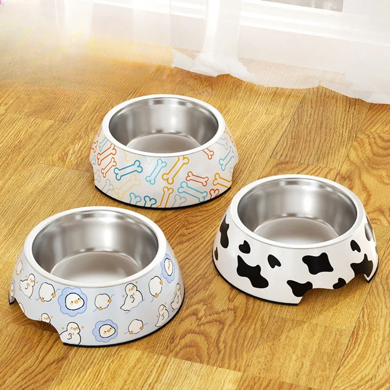 

Stainless Steel Dog Food Bowl for Dog Food and Water, Anti-Tip Pet Cat Bowl Pet Supplies