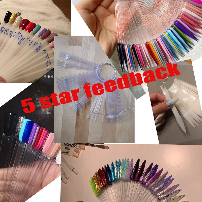 40/50 pièces nouveau acrylique faux ongles carré/Stiletto professionnel Nail Art pointe couverture complète vernis à ongles présentoir pour manucure