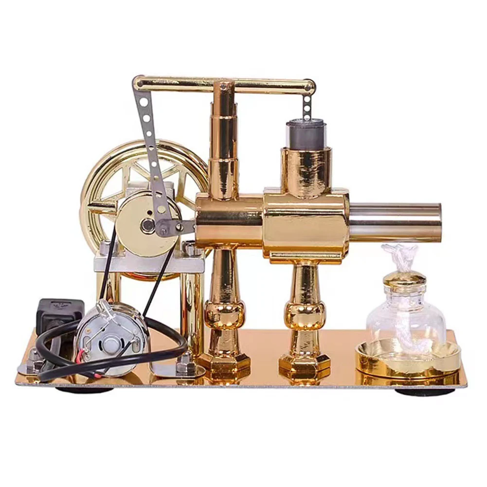 Hot Air Single Cylinder Engine A Handcrafted Model for Science Learning and Mechanical Engineering Exploration