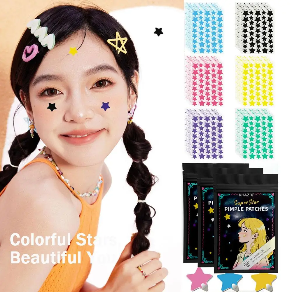 280/480/1400pcs Multi-color Star Acne Patches, Facial Acne Patches, Concealer Acne Patches, and Pimples Patches, Ultra-thin