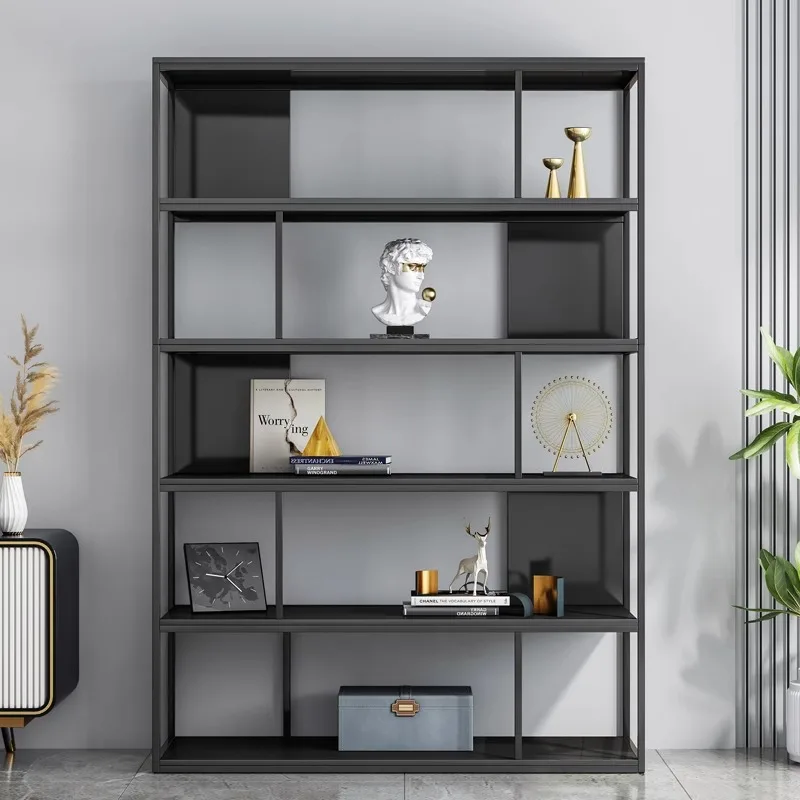 

Wrought iron display shelf, bookshelf, shelf, floor-to-ceiling living room, multi-layer storage shelf, office, household figure