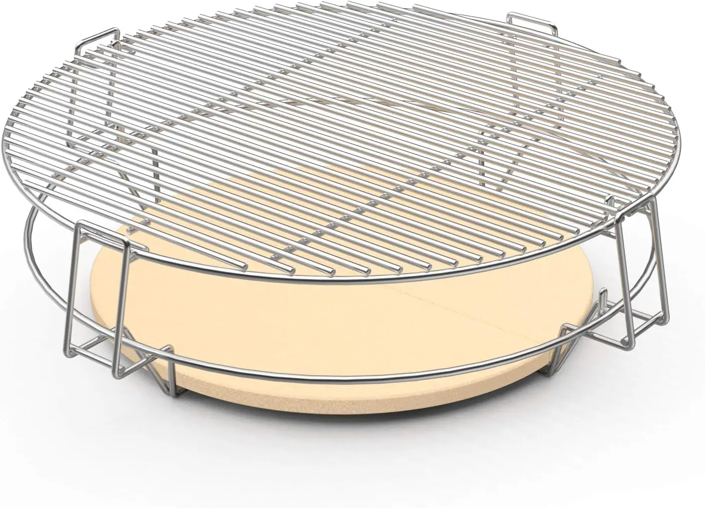 

Barbecue Cooking Grate System Grilling Accessory for Weber 22" Kettle Grill and Other Similar Size Kettle Grills