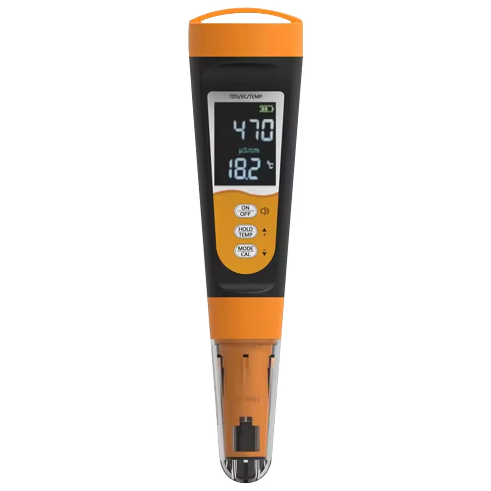 3-in-1 TDS-Messgerät 0–9999 ppm TDS-Temperatur- und EC-Messgerät TDS-Wasserqualitätsprüfstift für Trinkwasser, Aquarien, Pool und mehr
