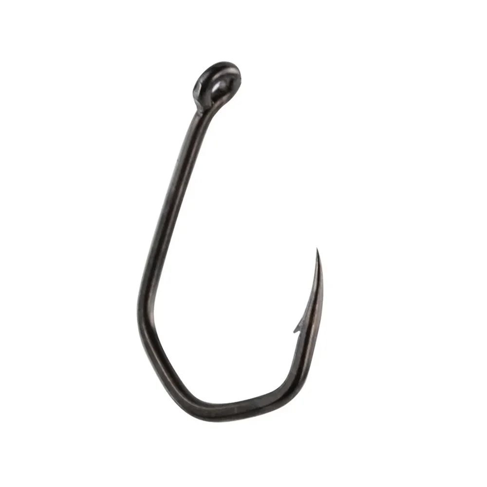 500 pezzi per borsa Amo da pesca con spina per occhi Artiglio con punta dell'ago Acciaio ad alto tenore di carbonio rivestito in teflon Gancio durevole 8019
