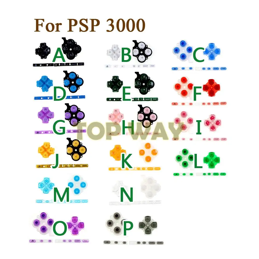 1 مجموعة يسار يمين أزرار مجموعة استبدال لسوني PSP 3000 المنزل بدء D سادة حجم أزرار ل PSP3000 لعبة وحدة