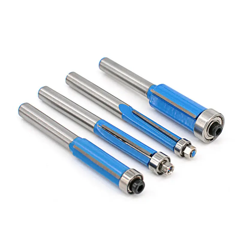 Trimmer Flush Trim Bit Plywoods Power tool Set Straight for tct Woodworking Cutting Garden Plastics Useful Trimmer