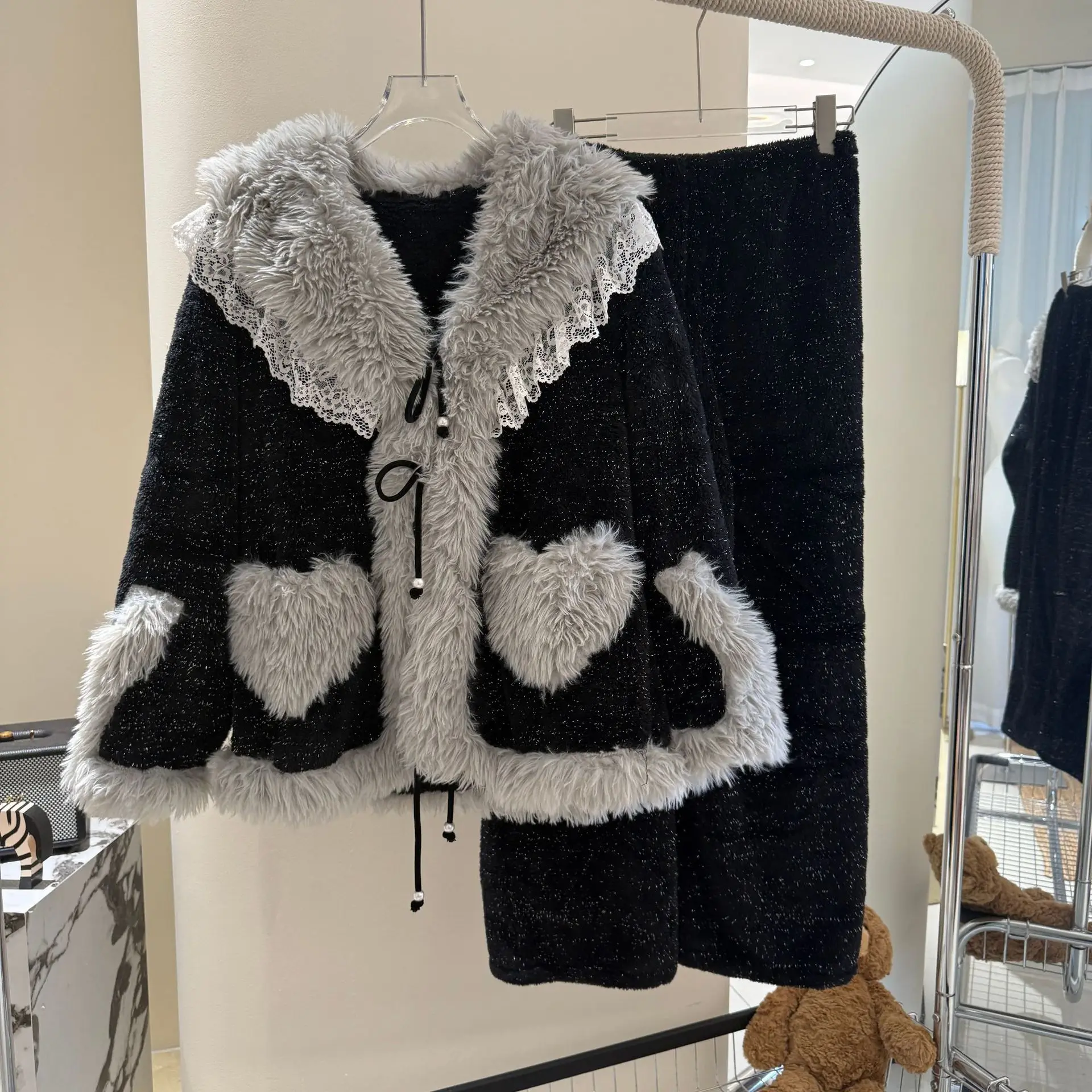 

Роскошные зимние плотные цветные флисовые пижамы для женщин, женская мягкая одежда для сна, теплый бархатный кардиган, домашняя одежда, пушистая ночная рубашка для девочек