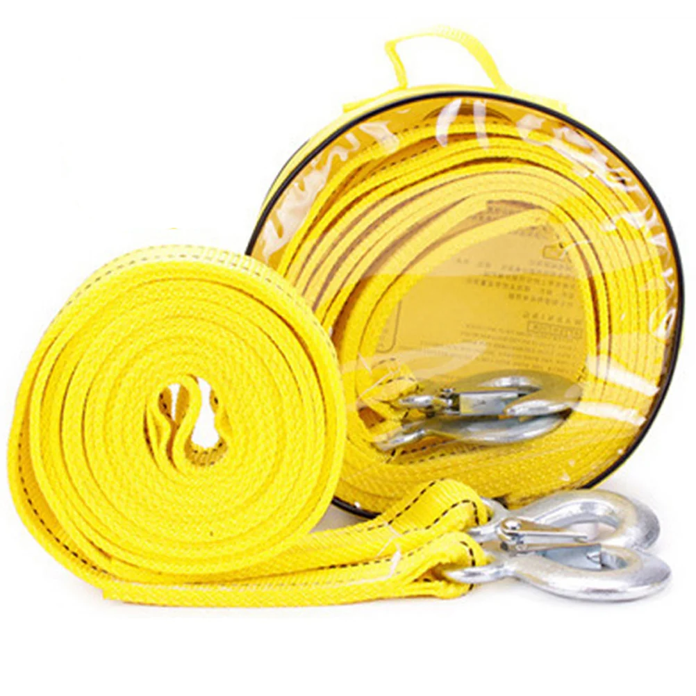 4 Meters 5 Ton Car Trailer Rope Practical Durable Outdoor Emergency Kit Nylon Tow Rope Double Thicken Car Trailer