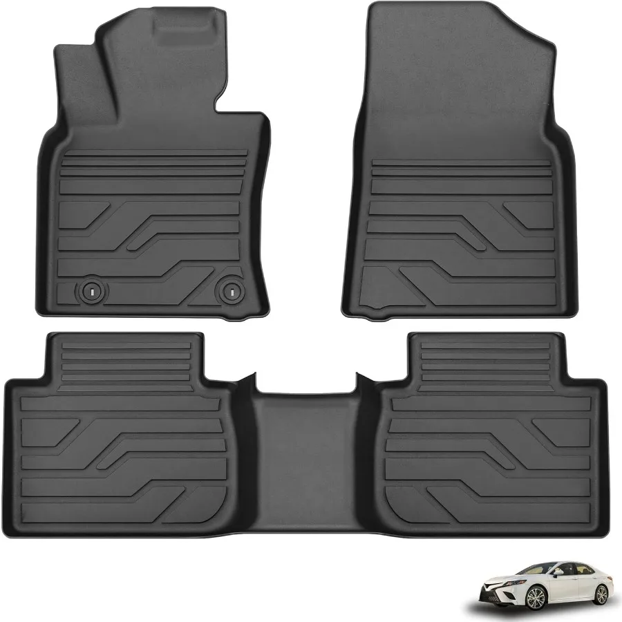 

Custom Fit All Weather TPE Floor Liners for Camry 20182024 FWD Models Only Excludes Hybrid and AWD 1st and 2nd Row Floor Mats