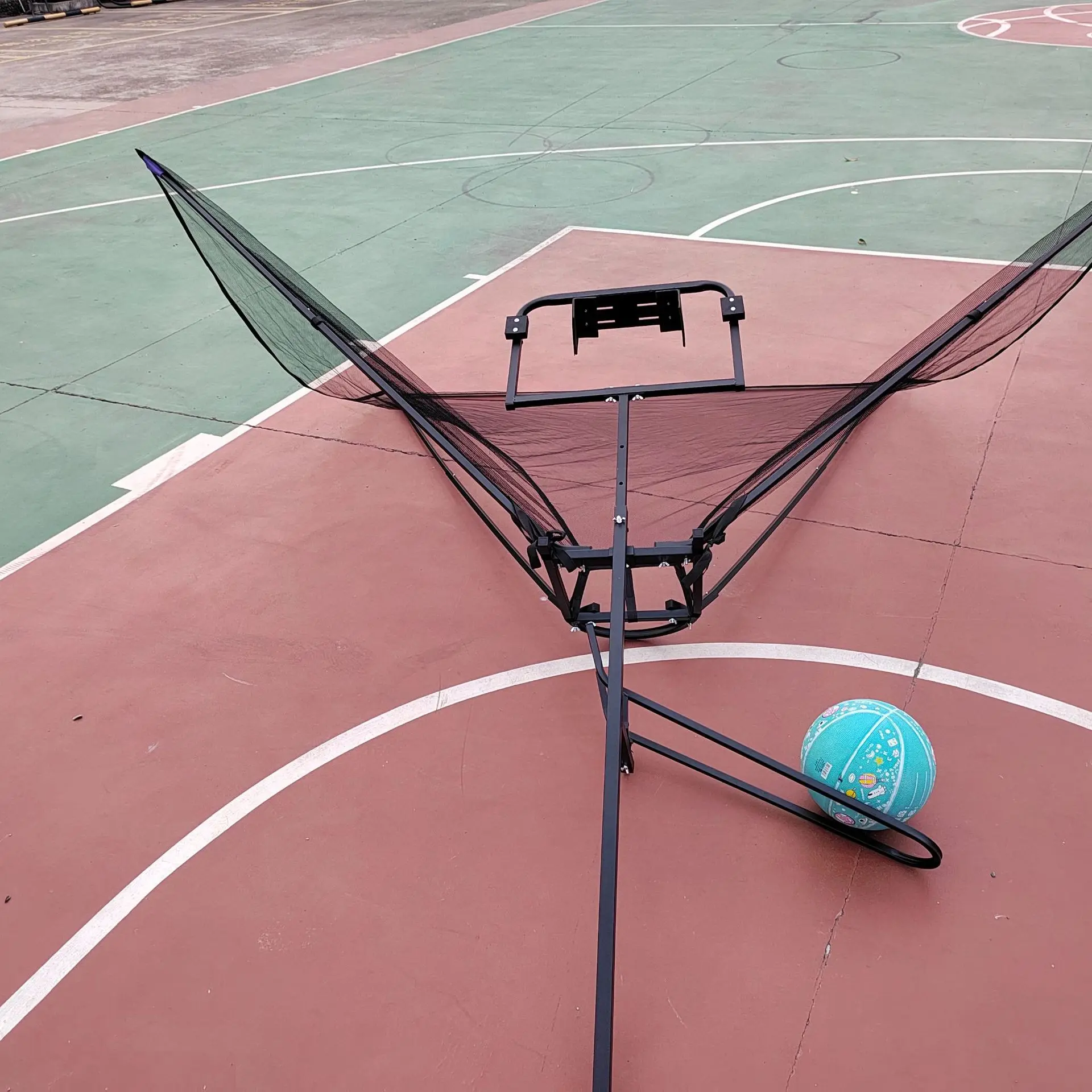 Basketball Shot Return Device Basketball Serve Machine Shot Return Net