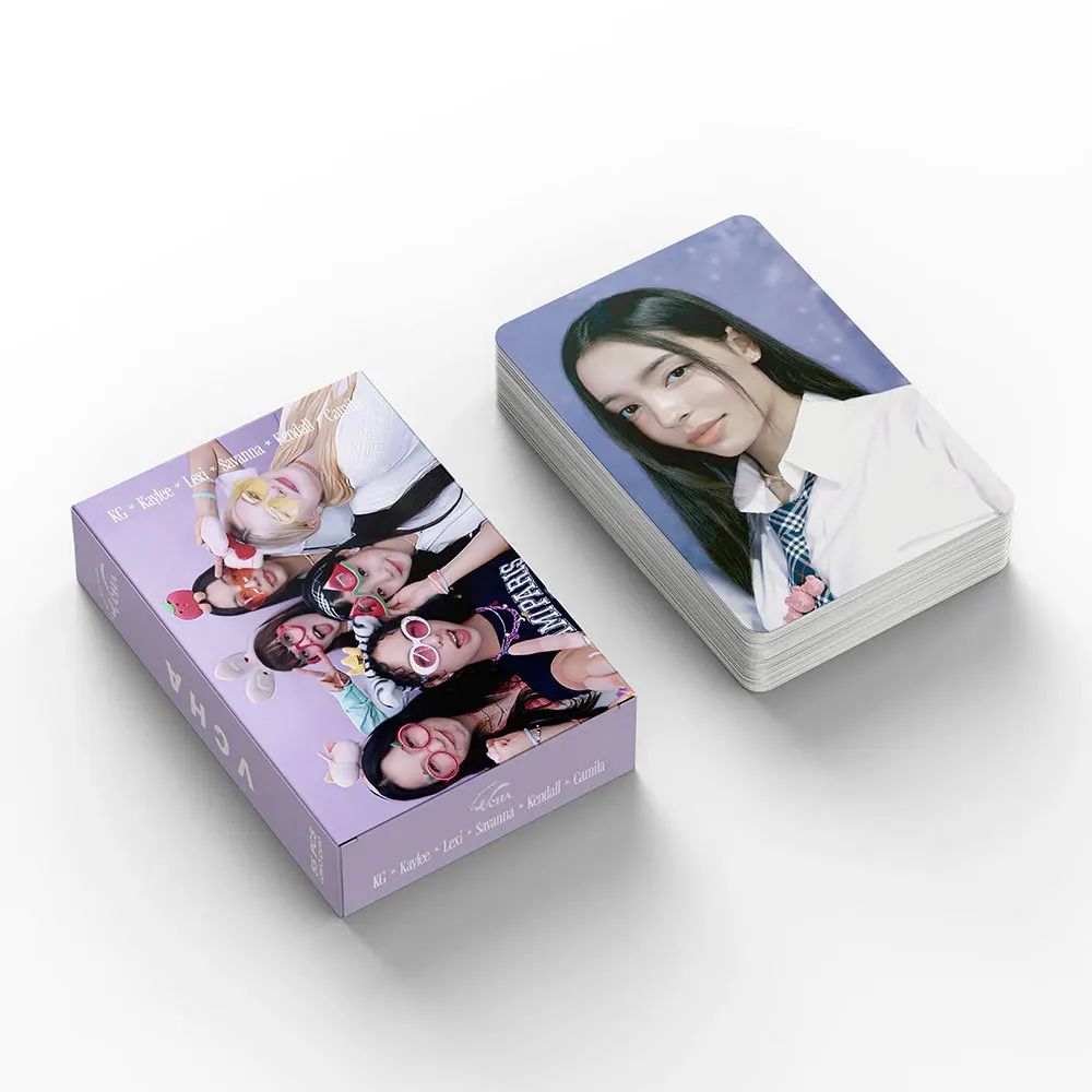 Kpop Coleção de cartões LOMO estilo coreano, novo Girl Group VCHA Álbum, apenas um Photocards, Alta Qualidade HD Foto, Presente Fãs, 55pcs, Conjunto