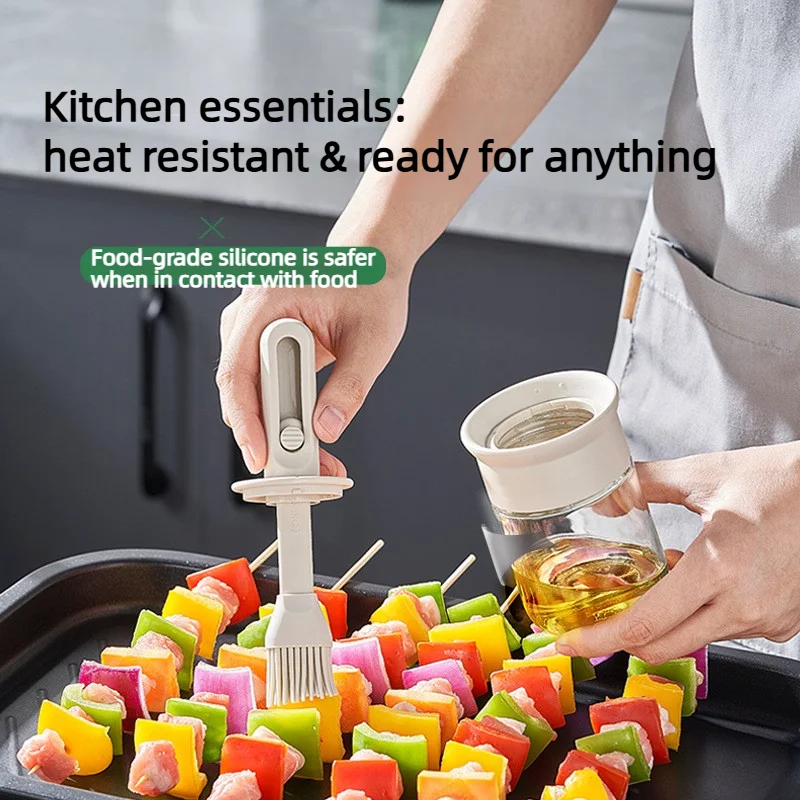 Kitchen Silicone Brush and Gla - Kitchen Glass Baking Set recension och pris