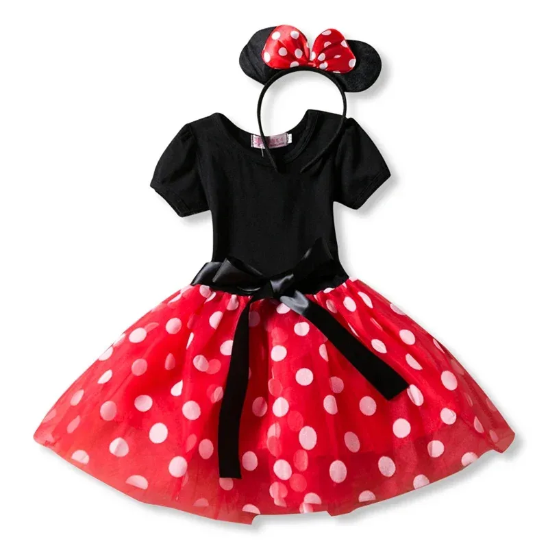 

Summer Baby Girls Dress Mouse Dresses for Girls Princess Christmas Dress Birthday Party Children Clothes Kids Costume Bow Casual