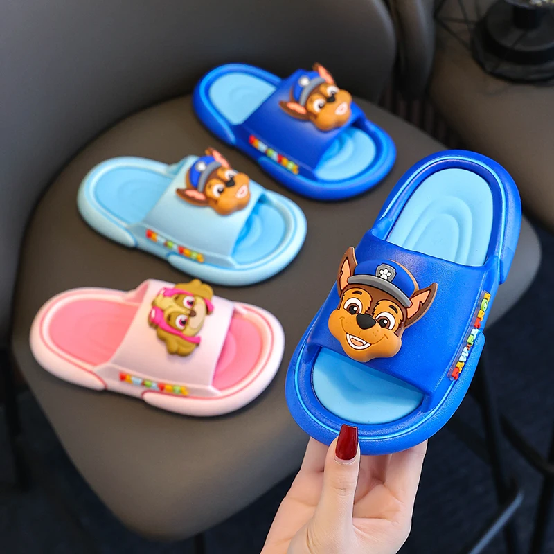 PAW PATROL authentic children's slippers for Girls Baby Bath Non-Slip Slippers for Boys Summer Indoor Soft Soles for Girls