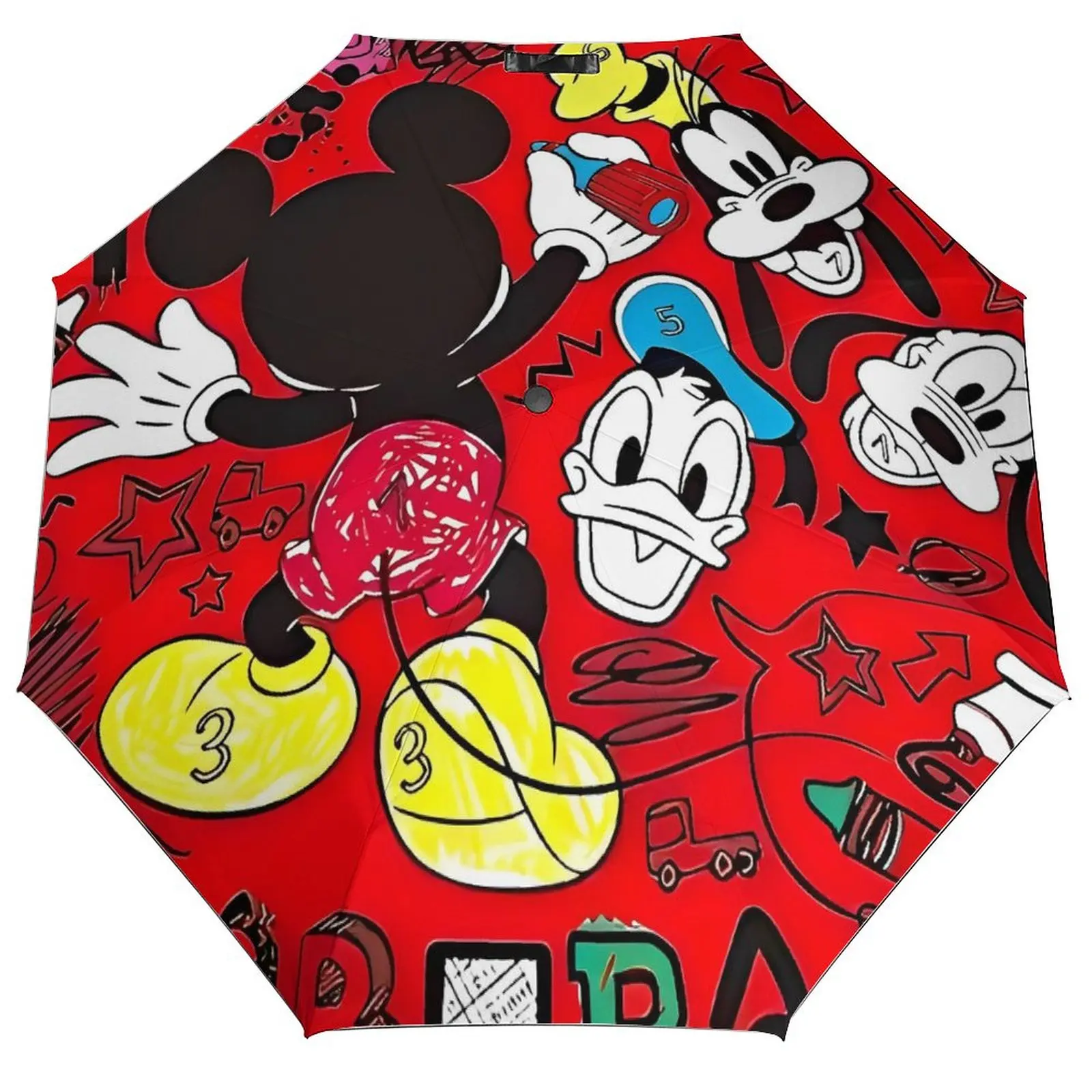 

Foldable Umbrella Mickey Minnie Mouse Cute Cartoon Protection Umbrella Women Men Auto Sunshade Beach Cute Umbrellas