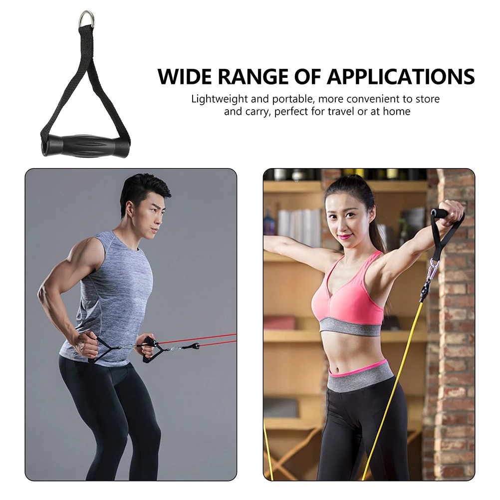 

Plastic Fitness Handles Ergonomic Design Strong Durable Gym Exercise Muscle Training Accessories Resistance Bands Cable Machine
