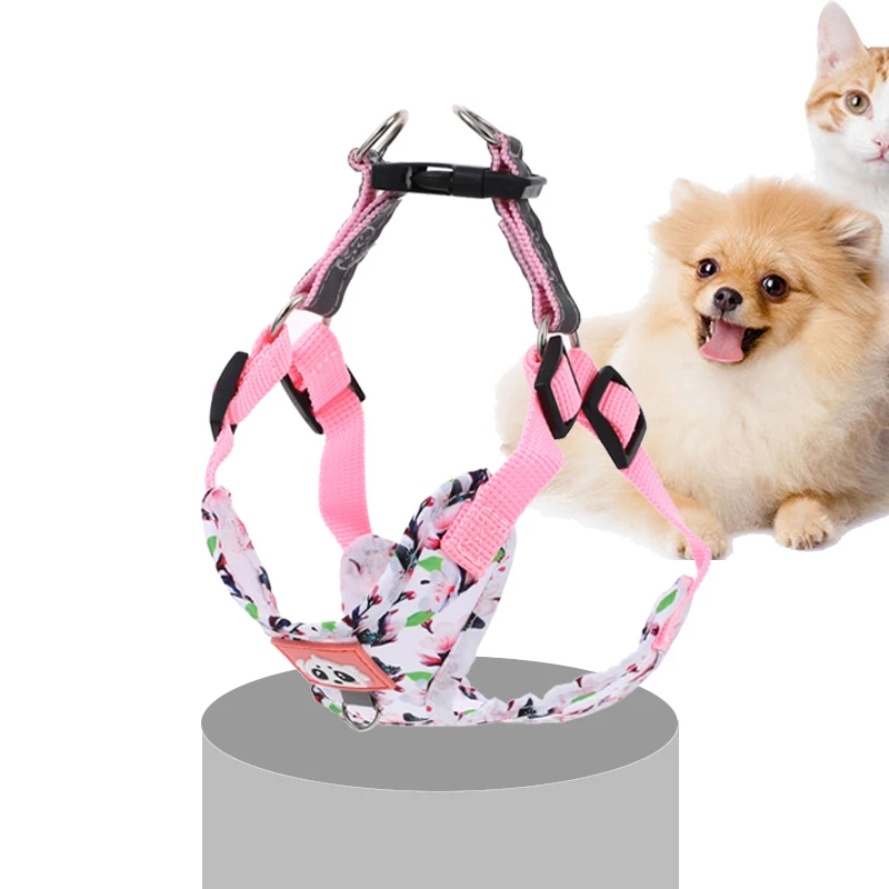 Pet Dog Harness Leash Set Adjustable Puppy Cat Harness Vest French Bulldog Harness Reflective Dog Leash Puppy Harness