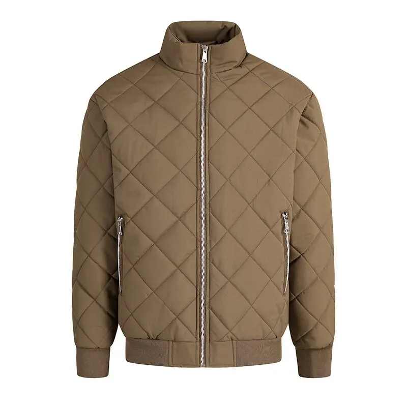 AutumnWinter Fashion Solid Color American Style Sporty Thickened Warm Windproof Cotton Jacket Men's Casual Loose Plus Size Coat