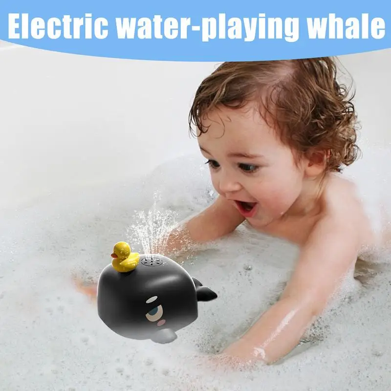 baby bath Toys Fun Electric Whale Water Sprayer Bathtub Supplies for Easter Outside Play Friends Family Toddler Play Swimming