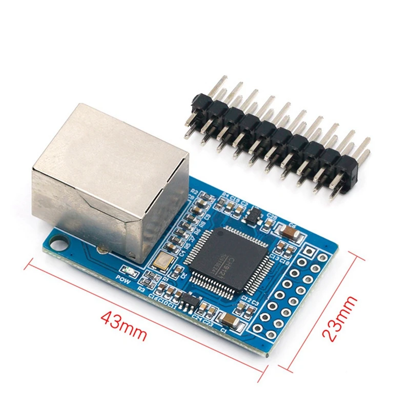 Microcontrôleur industriel de transmission TTL, CH9121, port série vers réseau Ethernet, puce technique, STM32, TCP/IP, 51, 3.3V, 5V