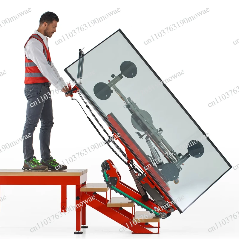 Heavy-duty electric climbing trolley 3m X 2.7m glass panel transporter 200kg capacity